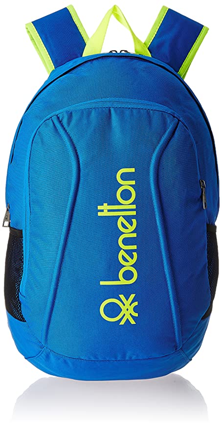 United Colors of Benetton Polyester 50 cms Blue Casual Backpack	