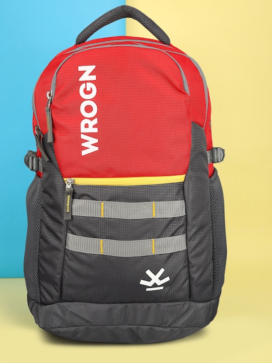 WROGN Unisex Brand Logo Backpack With Reflective Strip