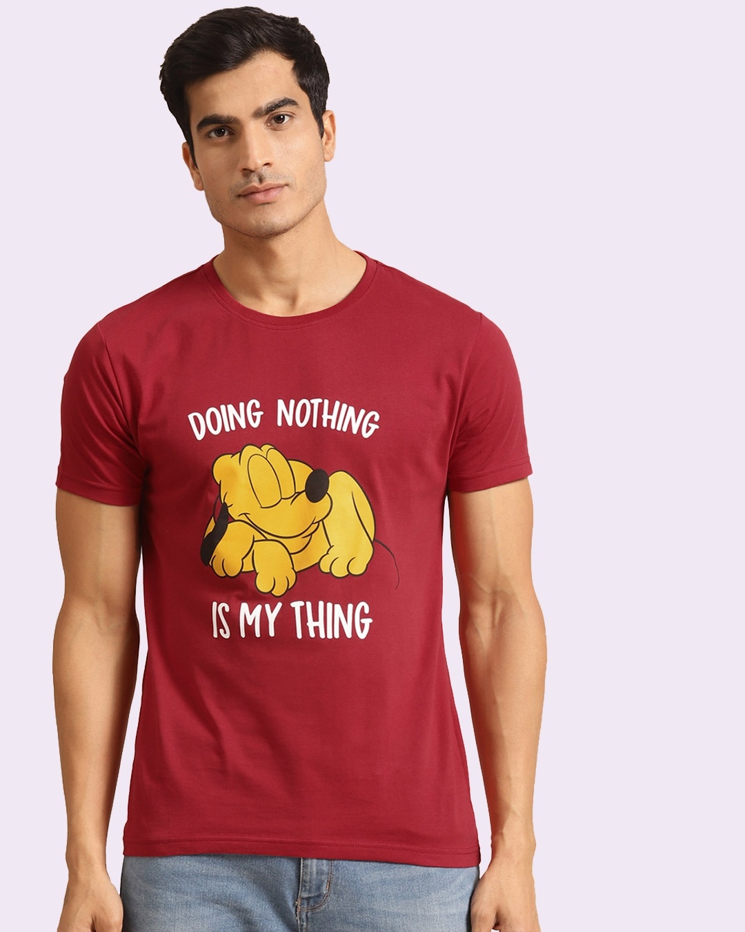 Bewakoof Men Red My Thing T-shirt