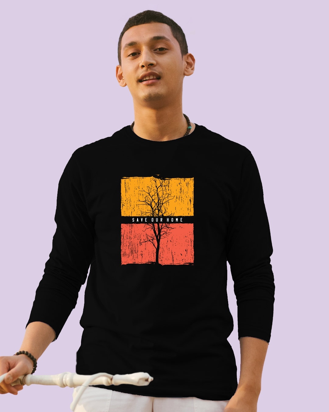 Bewakoof Save Our Home Full Sleeve T-Shirt