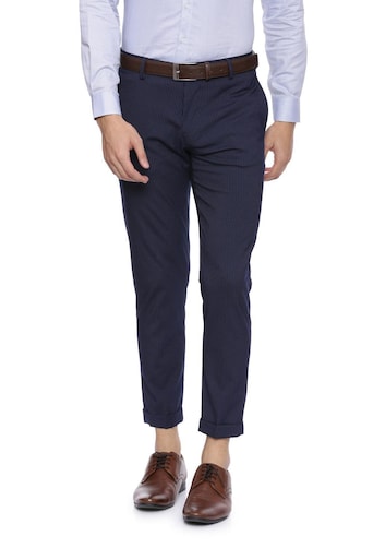 Allen Solly Blue Wimbledon Trousers