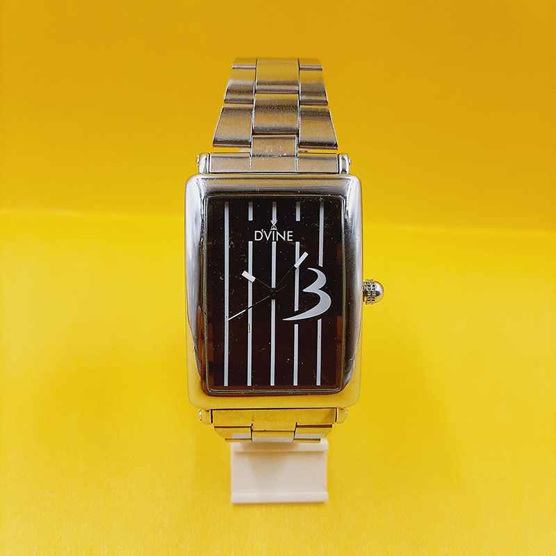 DVINE Metal Strip Square Shape Analog Watch For Men 