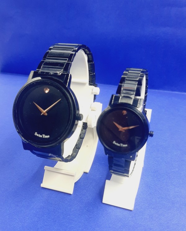 Swiss Time Stylish Combo of Couple Analog Watch