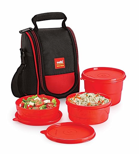 Cello Max Fresh Super Polypropylene Lunch Box Set 3