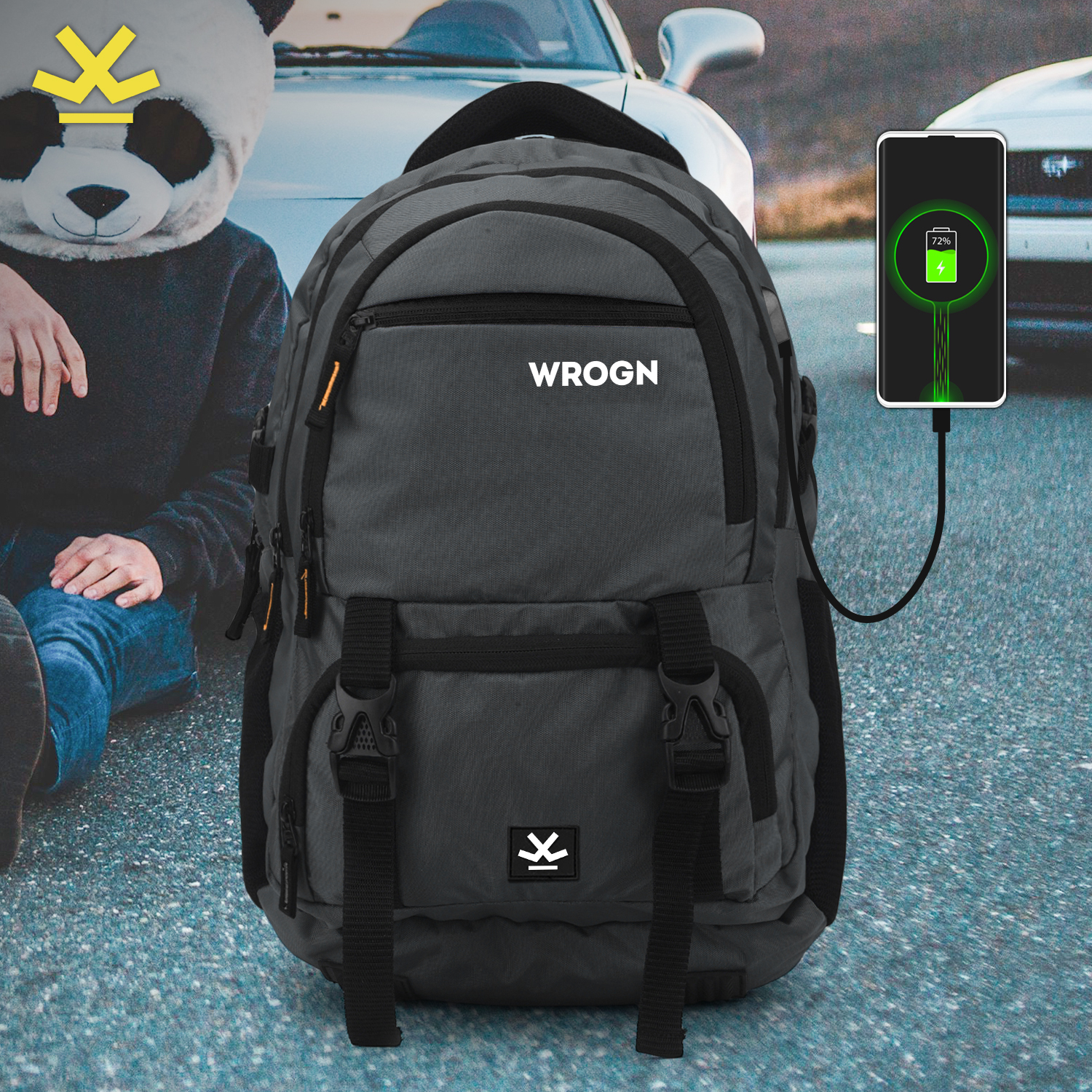 WROGN ASHPER Large 40L Laptop Backpack  