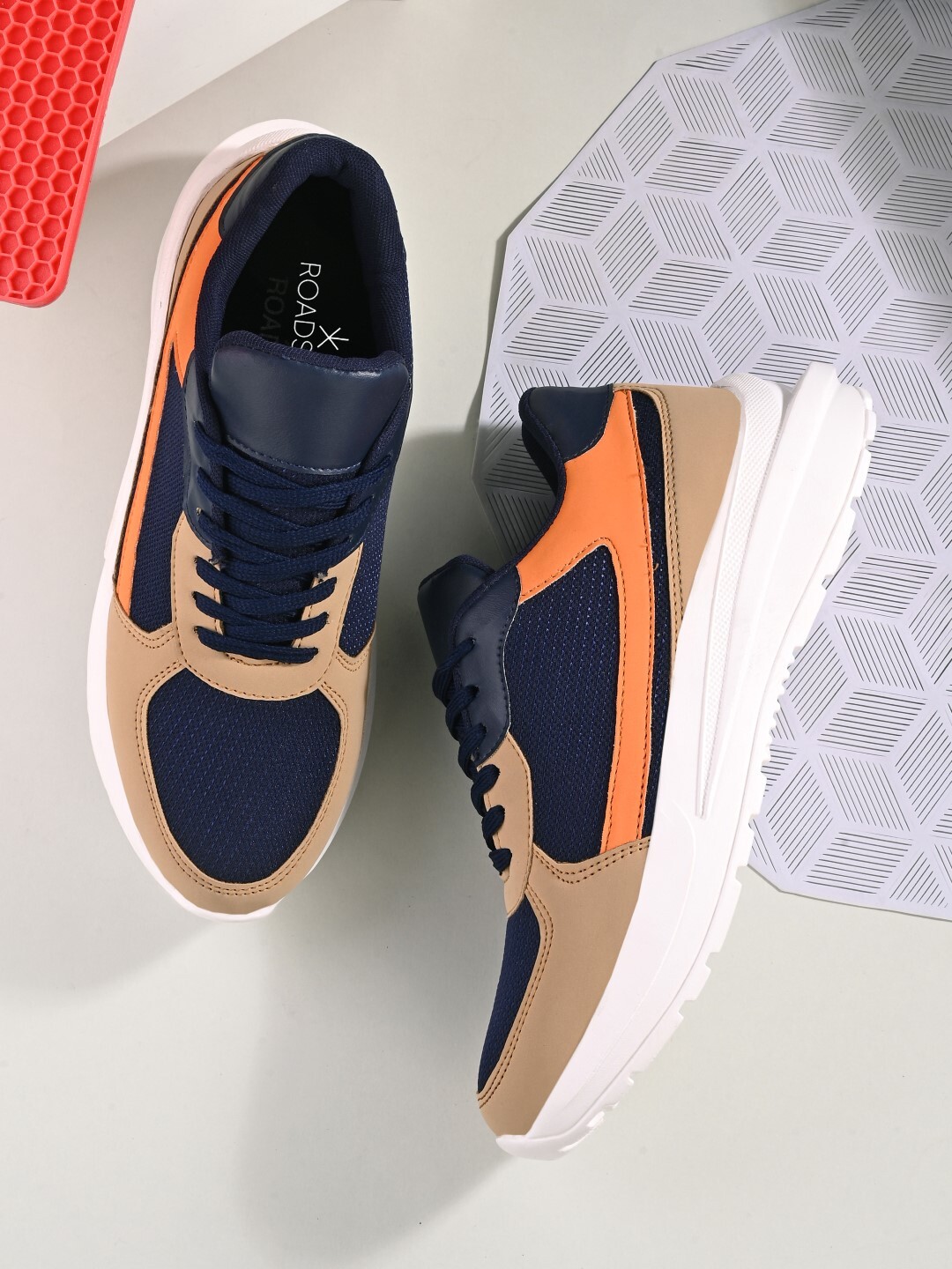 Roadster PU Lace-Ups Sneakers For Men 