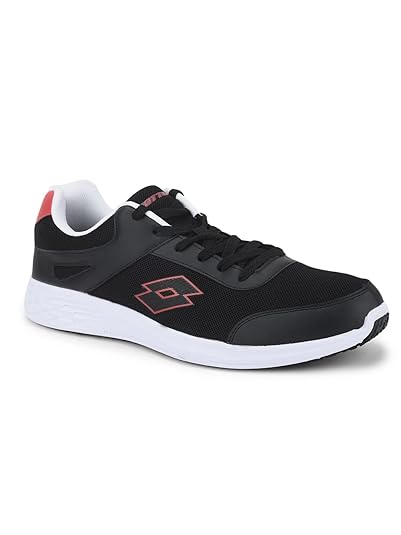 Lotto Men Franco Black/Red Walking Shoes