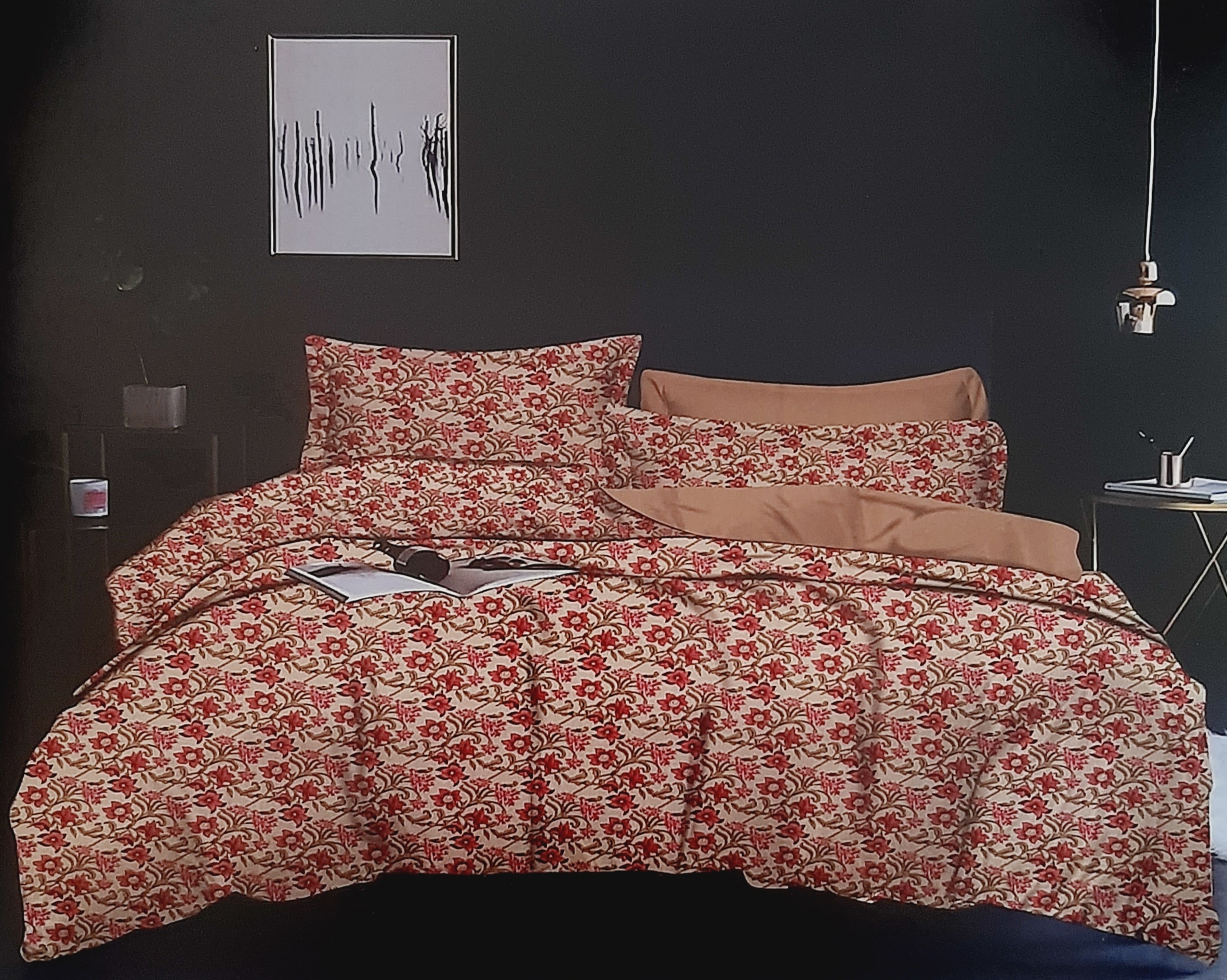 Bombay Dyeing Double Bed with Two Pillow Bedsheet