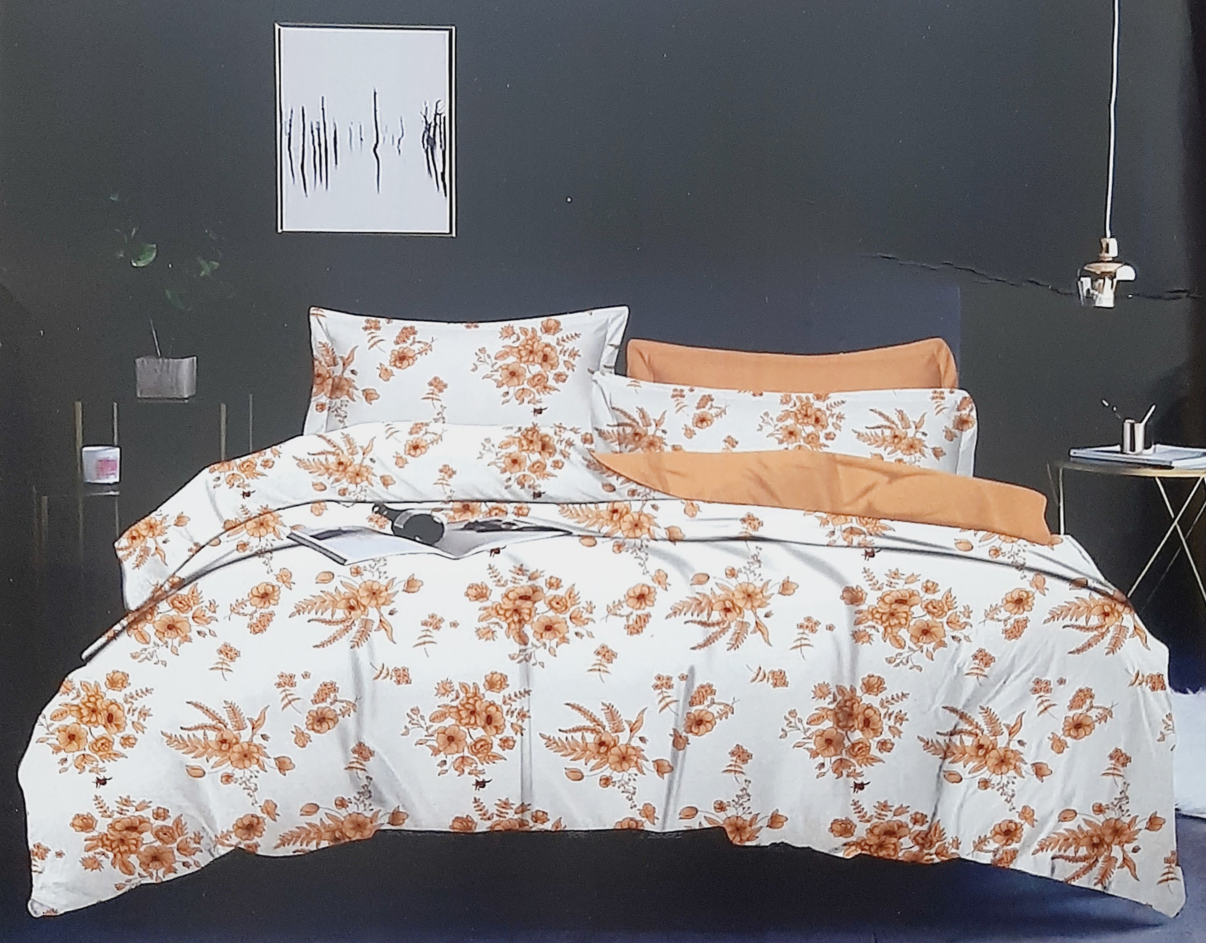 Bombay Dyeing Double Bed with Two Pillow Bedsheet