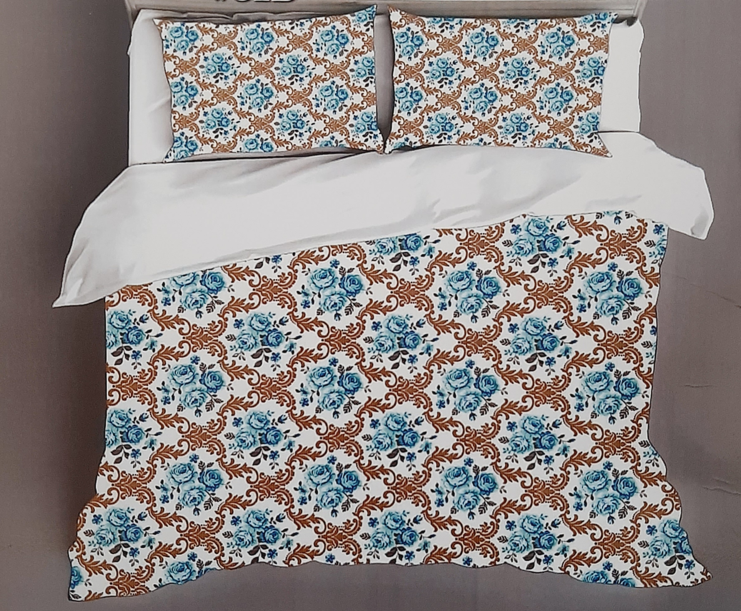 Bombay Dyeing Double Bed with Two Pillow Bedsheet