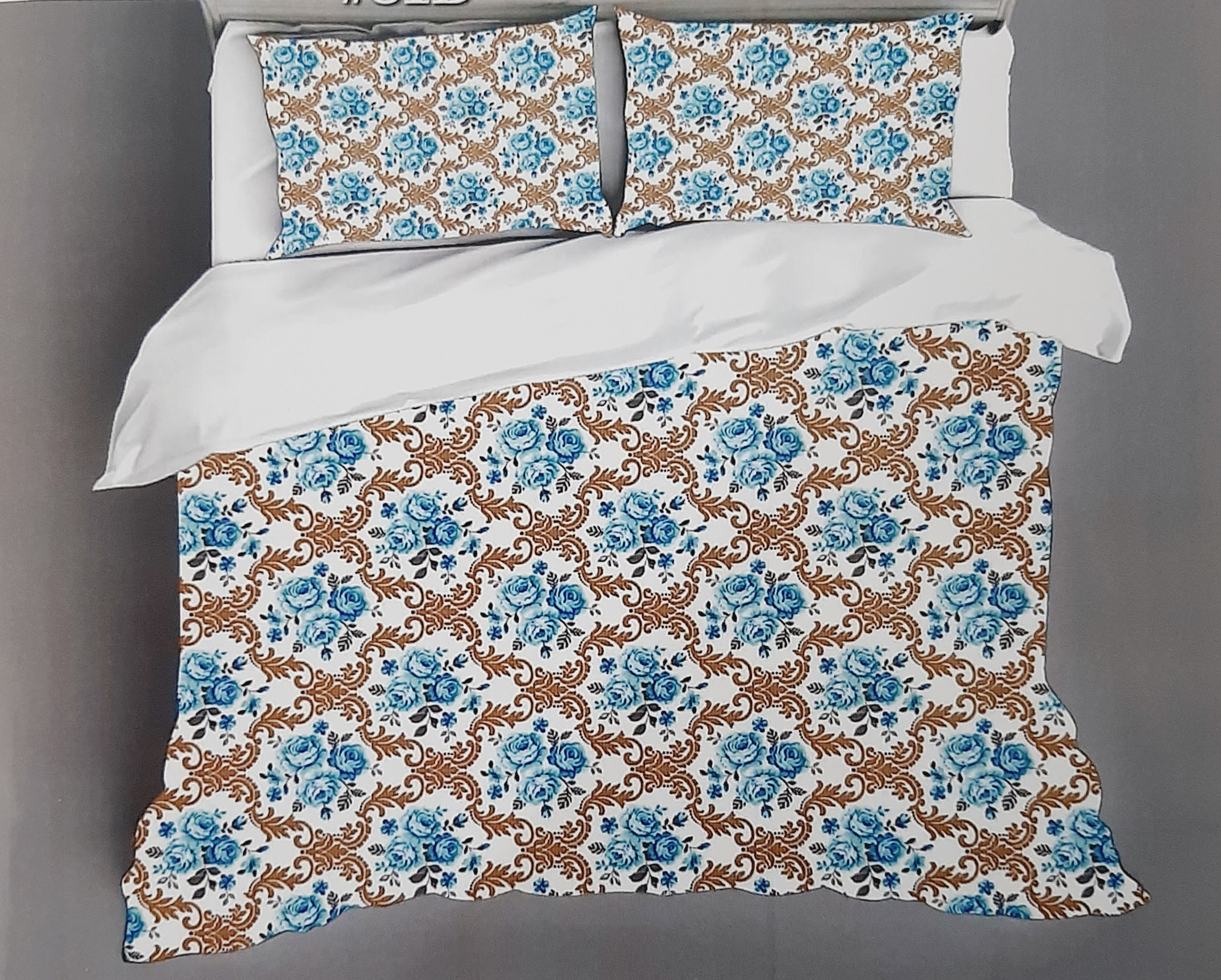 Bombay Dyeing Double Bed with Two Pillow Bedsheet