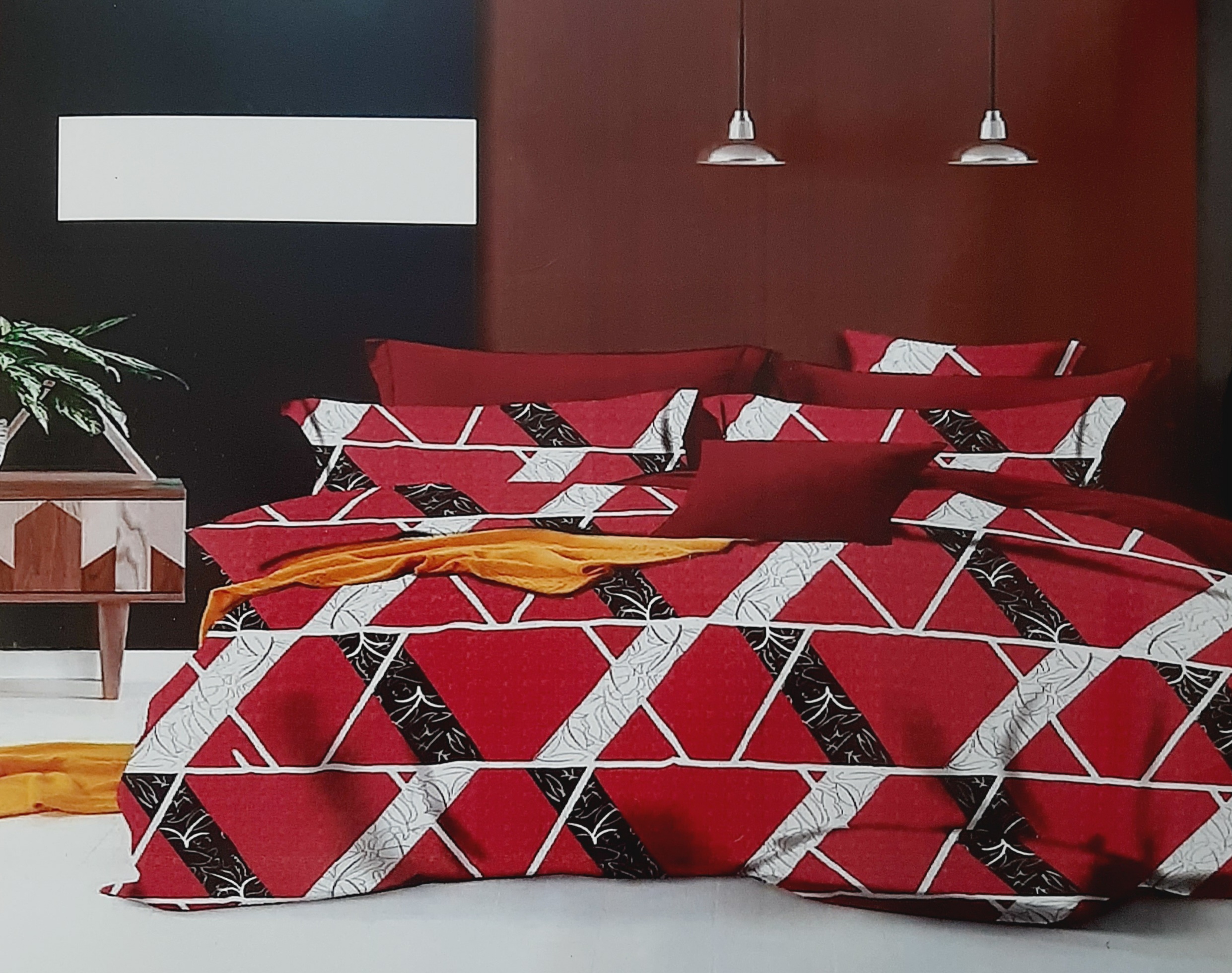 Bombay Dyeing Double Bed with Two Pillow Bedsheet