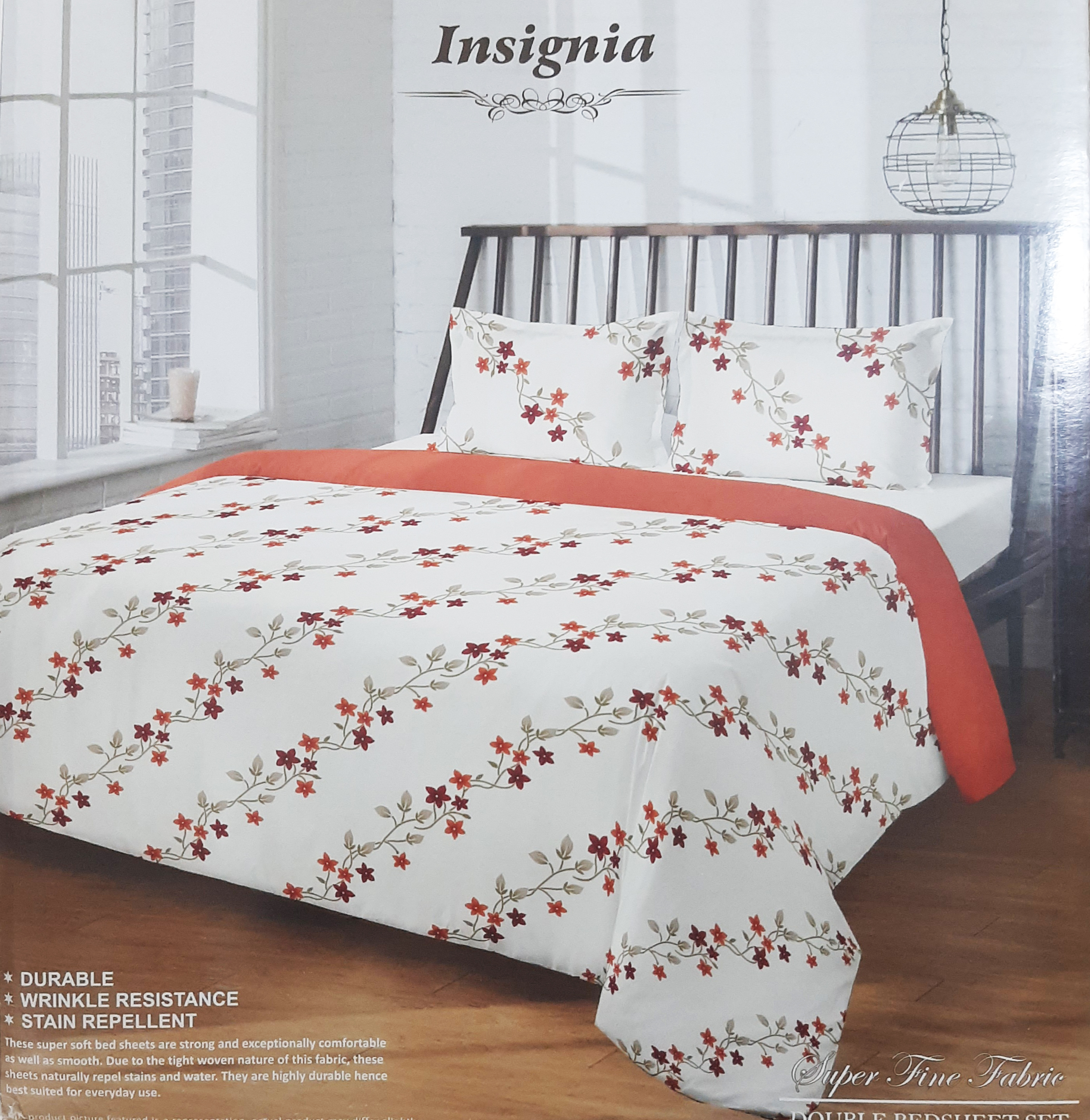 Raymond Insignia Double Bed Sheet With 2 Pillow Covers