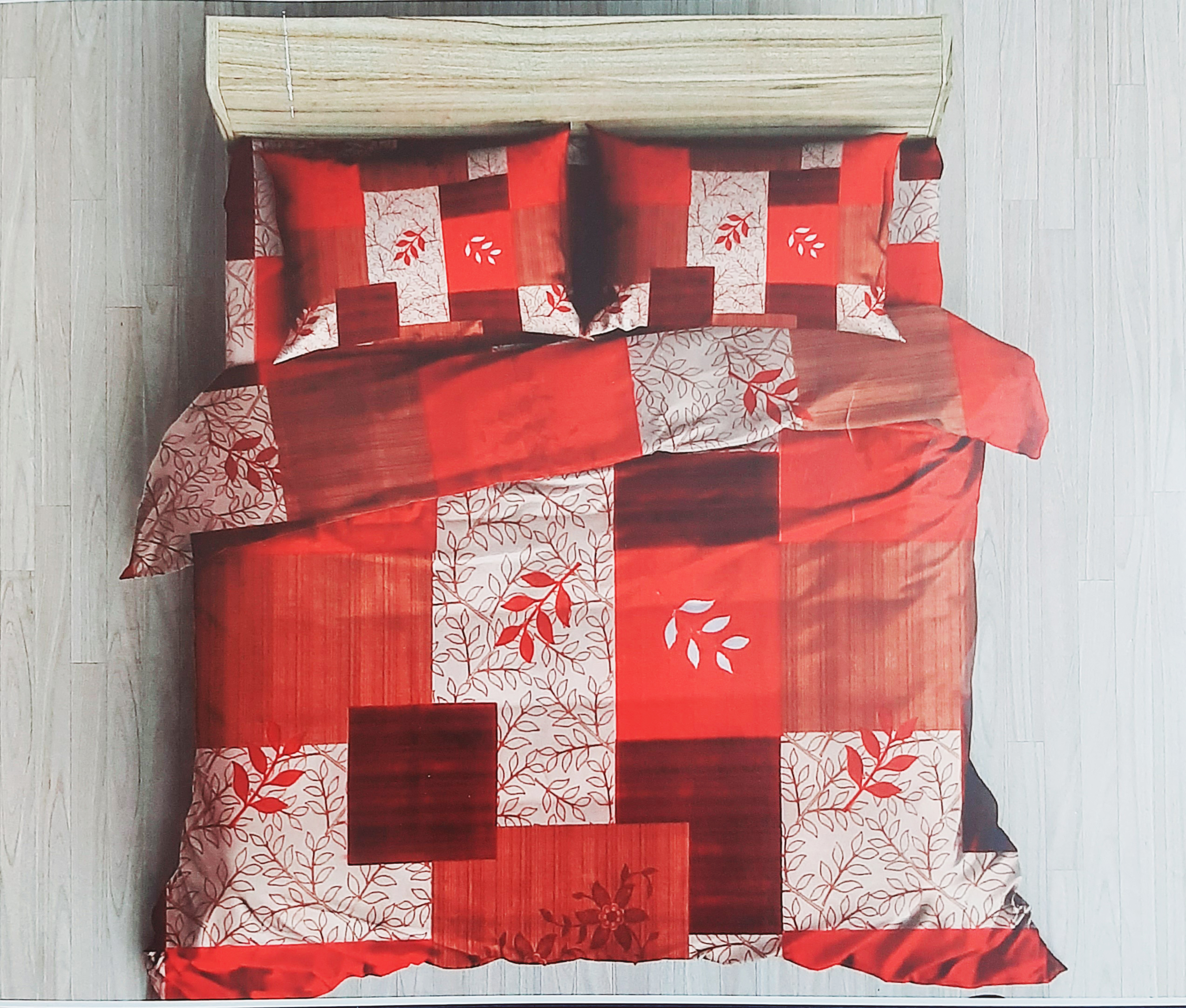 Bombay Dyeing Double Bed with Two Pillow Bedsheet