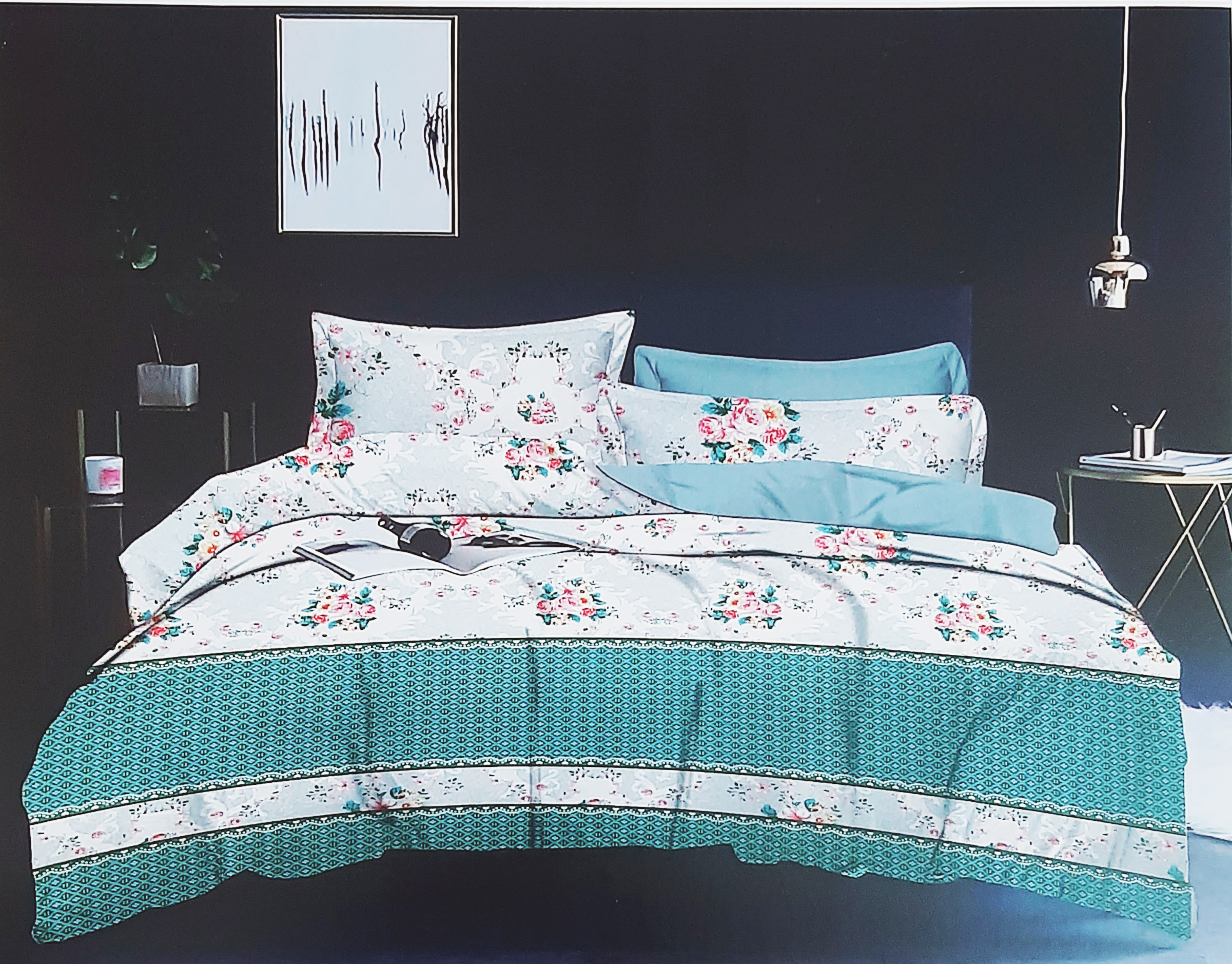 Bombay Dyeing Double Bed with Two Pillow Bedsheet