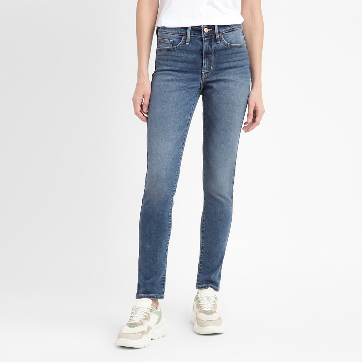 LEVI'S 311 Women Skinny Mid Rise Blue Jeans