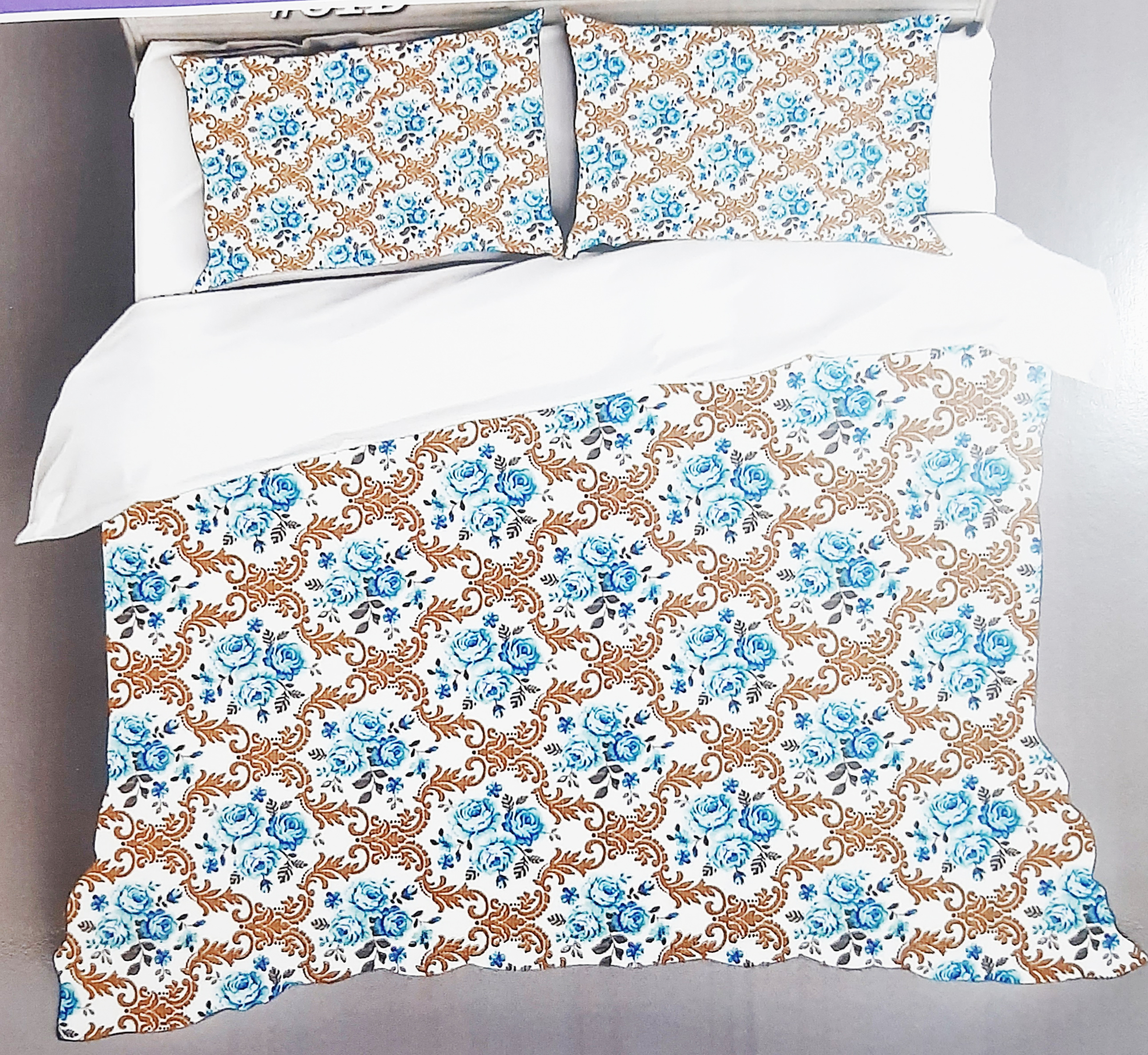 Bombay Dyeing Double Bed with Two Pillow Bedsheet