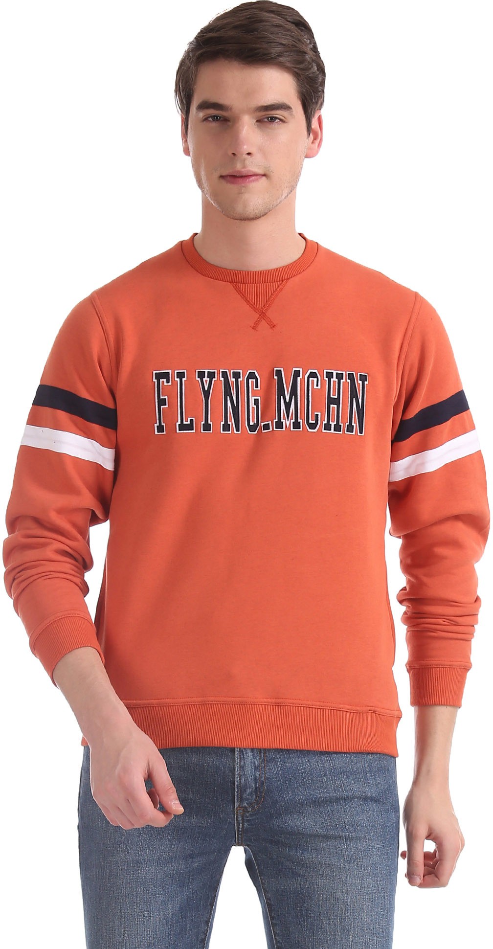 FLYING MACHINE  Men Full Sleeve Printed Sweatshirt