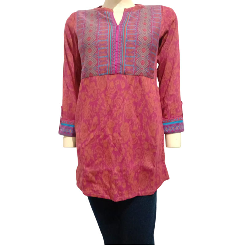 BIBA Women Pink Kurta