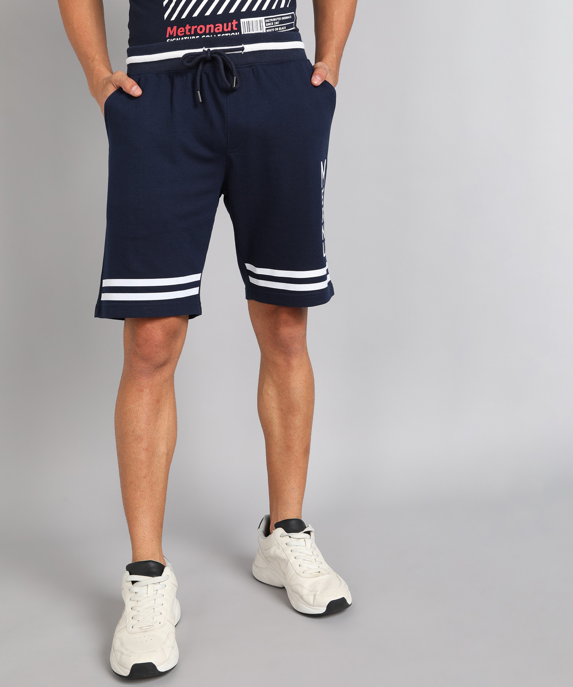 METRONAUT Striped Men Regular Shorts	