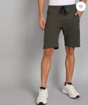 METRONAUT Solid Men Dark Green Regular Shorts