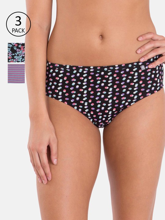 Jockey Women Printed Hipster Briefs (Pack of 3)