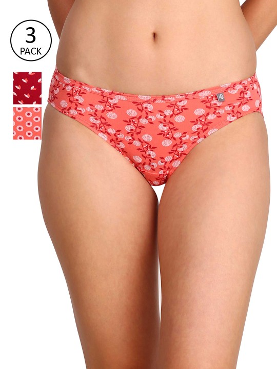 Jockey Women Printed Bikini Briefs (Pack of 3)