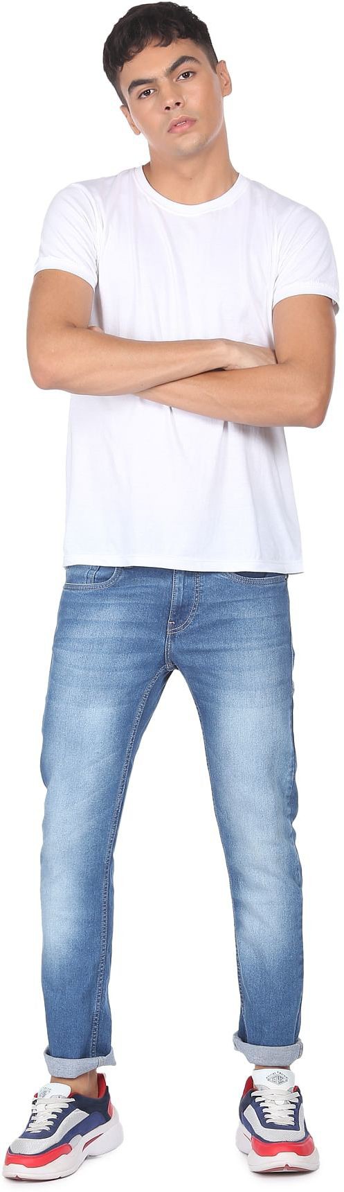 Flying Machine Men Slim Mid Rise Jeans