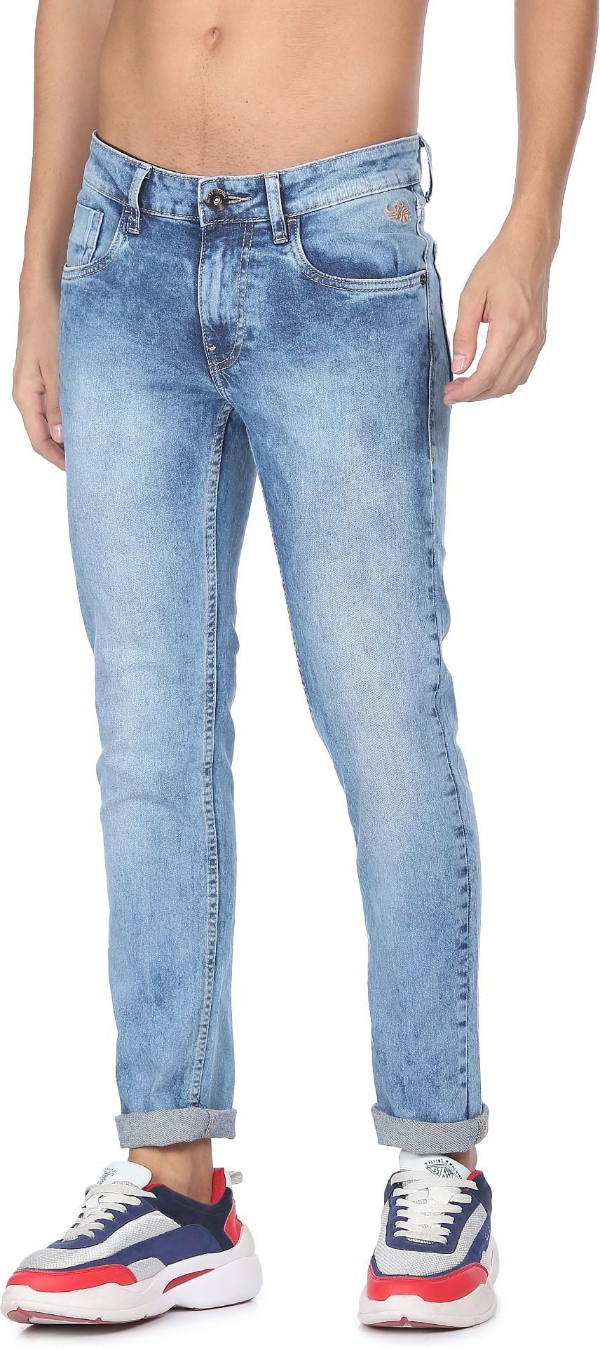 Flying Machine Men Slim Mid Rise Jeans