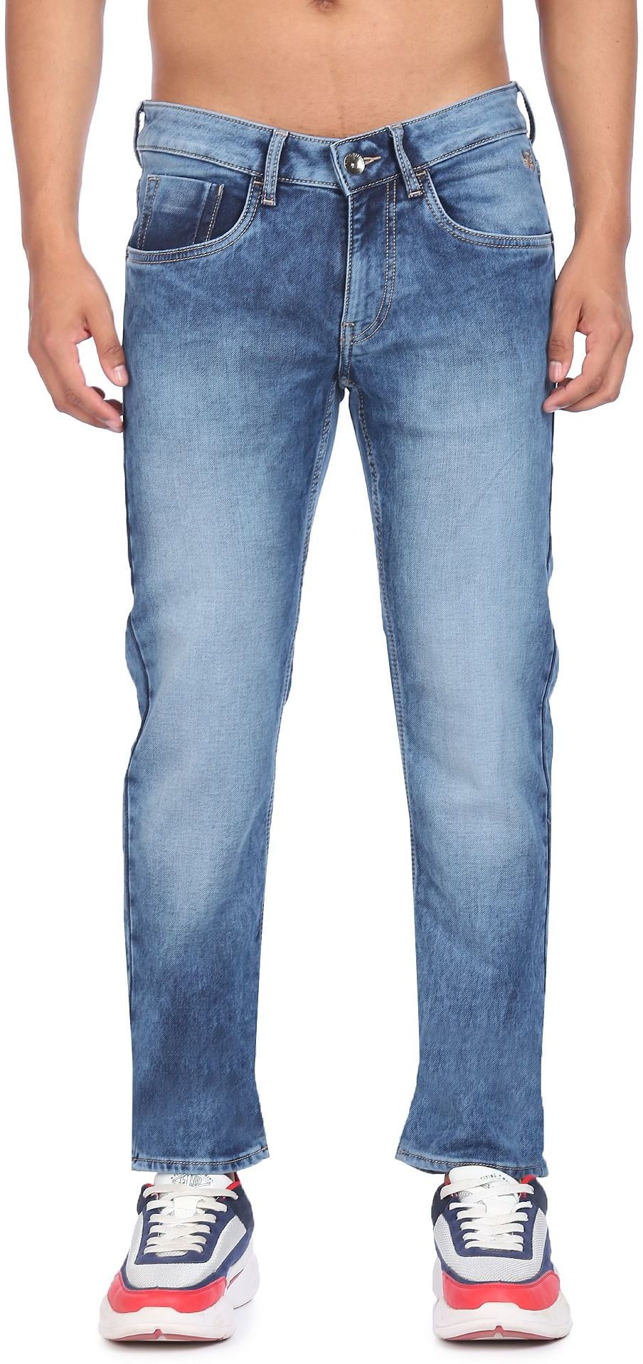 Flying Machine Men Slim Mid Rise Jeans