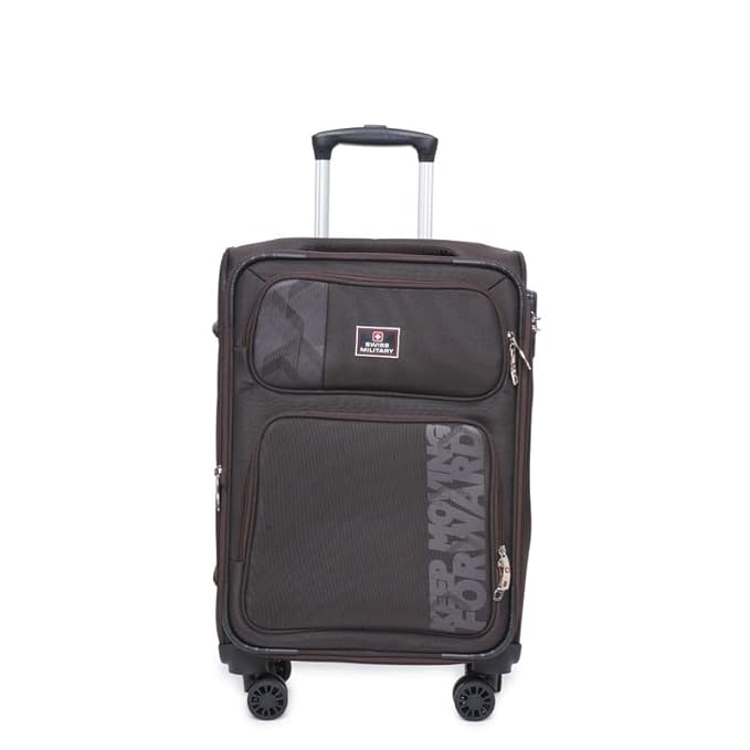 SWISS MILITARY Cabin 8 Wheels Neptune Soft Trolley Luggage Bag