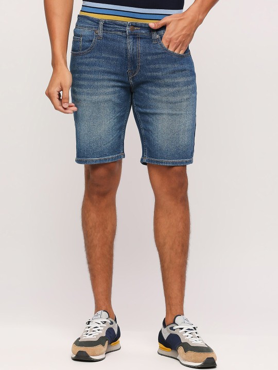 Pepe Jeans Men Washed Denim Shorts