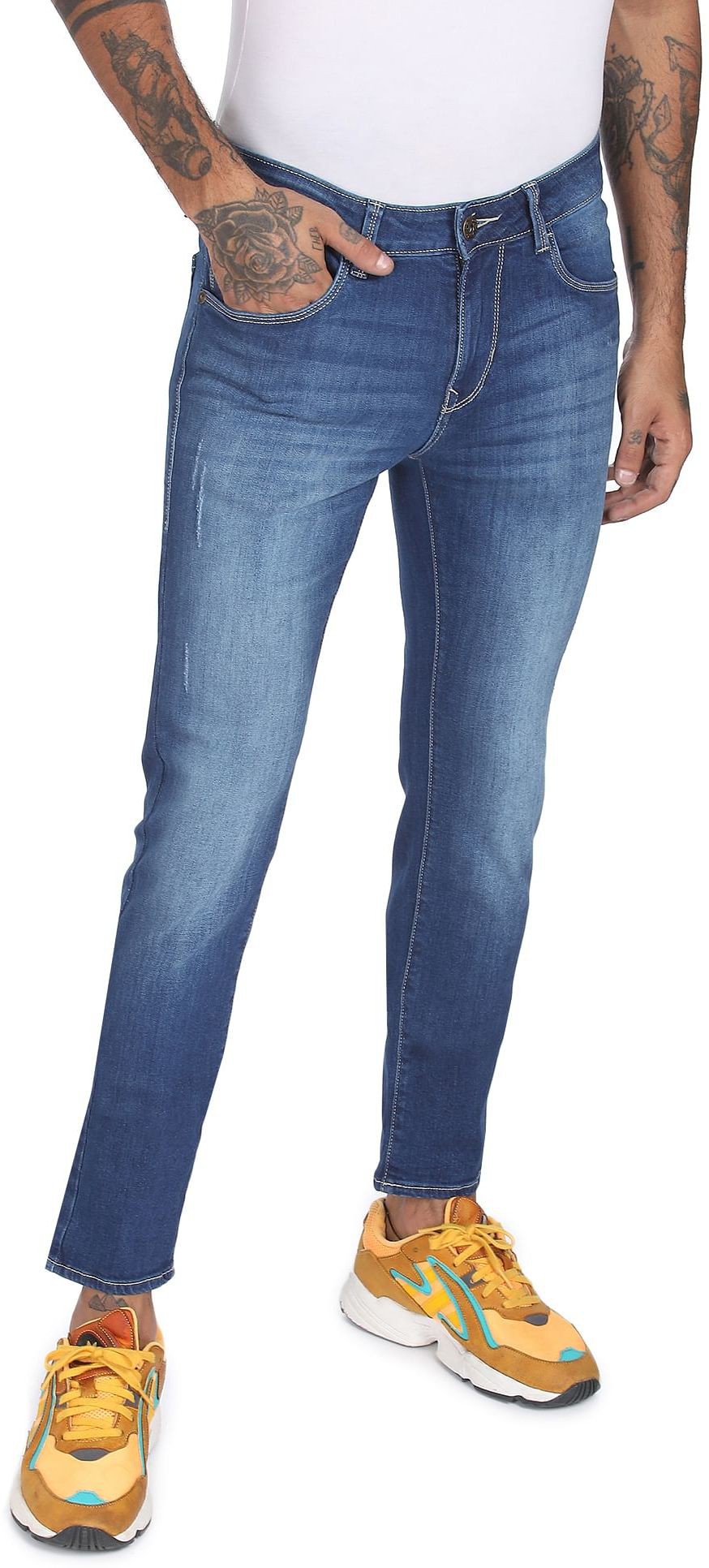 FLYING MACHINE Men Skinny Mid Rise Jeans