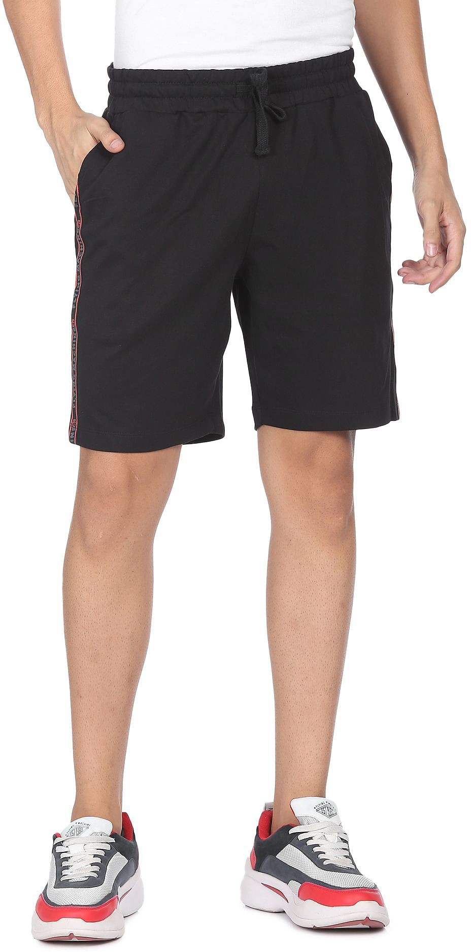 Flying Machine Solid Men Regular Shorts