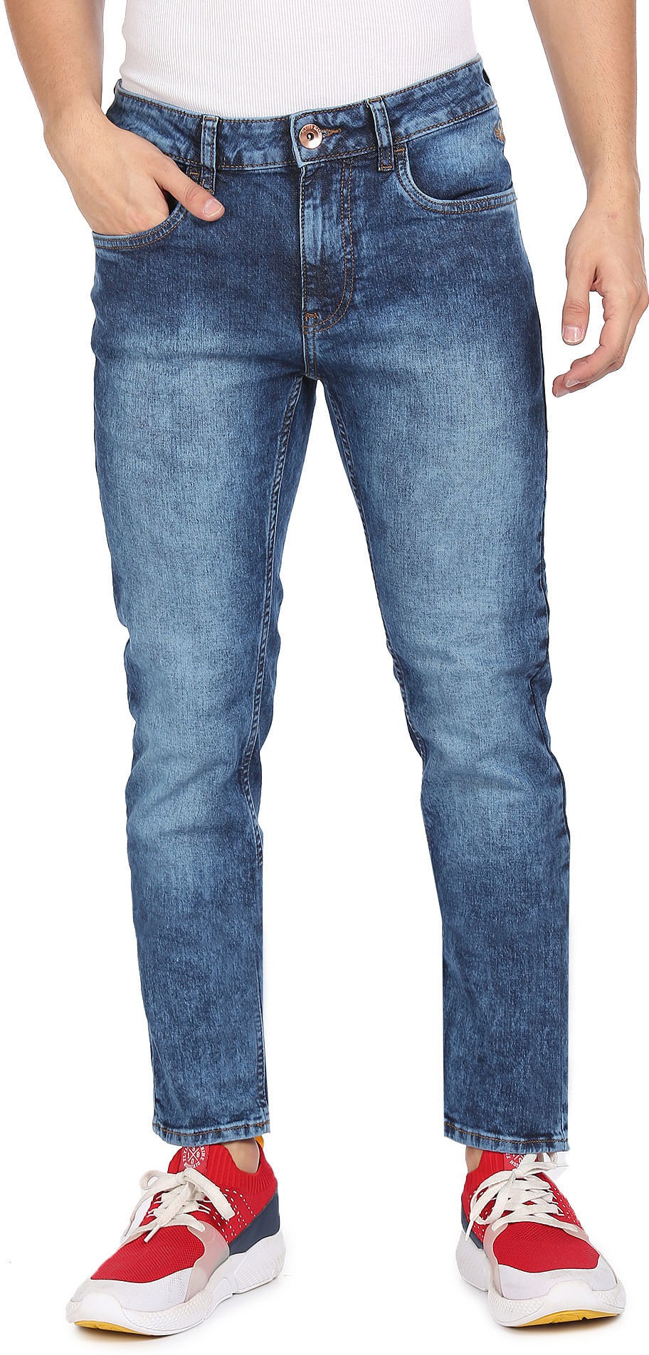 Flying Machine Men Slim Mid Rise Jeans