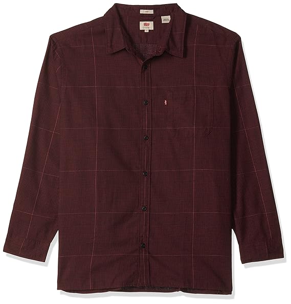 Levi's Redloop Men Slim Fit Checkered Spread Collar Casual Shirt