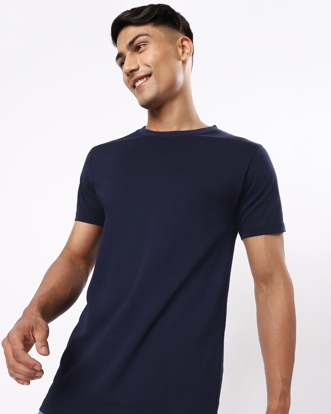 Bewakoof Men's Plain Round Neck T-shirt