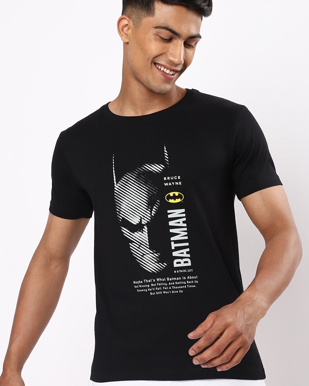 Bewakoof Men's Batman OG Graphic Printed T-shirt