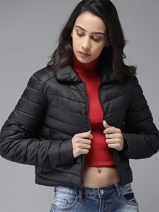 Moda Rapido Women Solid Puffer Jacket