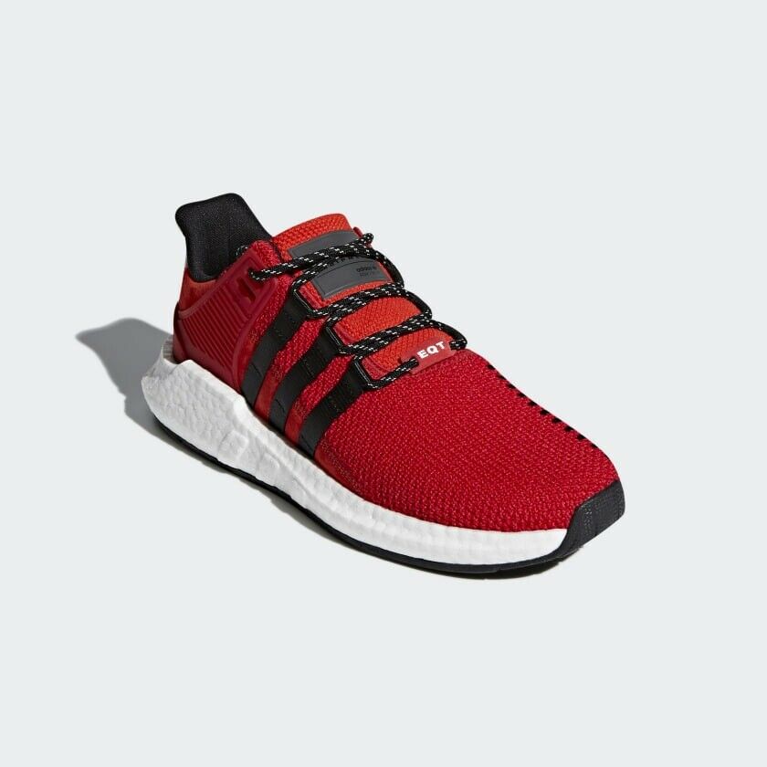 Adidas EQT Support 93/17 Boost Running Shoes Sz 12 Scarlet Red Core Black