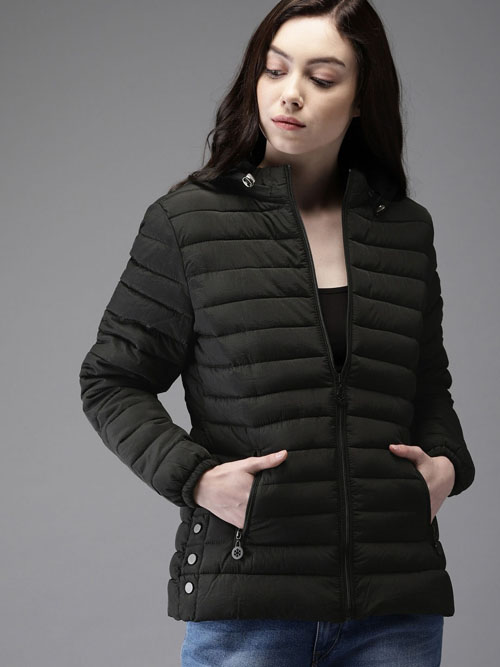 HERE&NOW Solid Padded Jacket