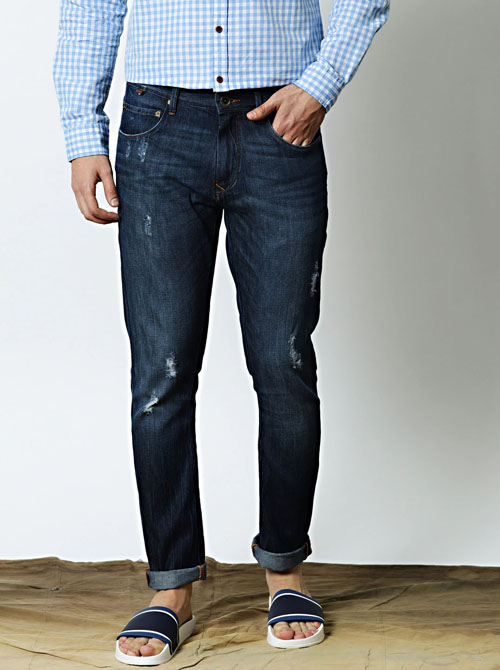 Mr Bowerbird  Regular Fit Mildly Distressed Jeans