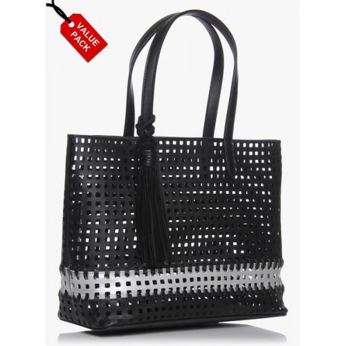 Steve Madden Bberthaa Black Tote Bag