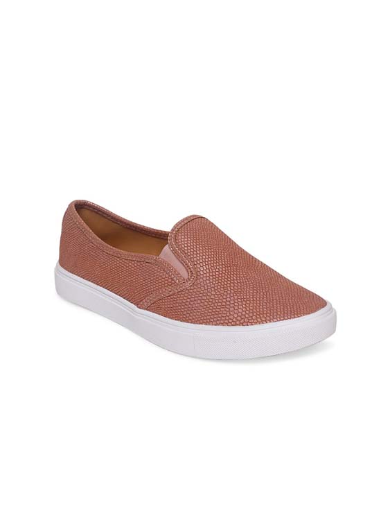 Dune London Women Snakeskin-Textured Slip-On Sneakers