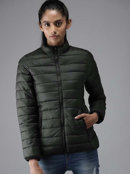 Moda Rapido Women Solid Padded Jacket