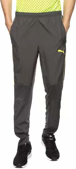 Puma  Solid Men Grey Track Pants