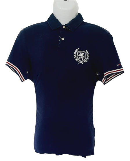 TOMMY HILLFIGER POLO NECK PRINTED T-SHIRT